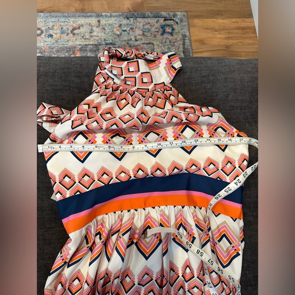 Eliza J NWT Missy Geometric Halter Maxi Dress - Picture 14 of 14